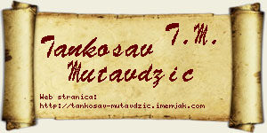 Tankosav Mutavdžić vizit kartica
